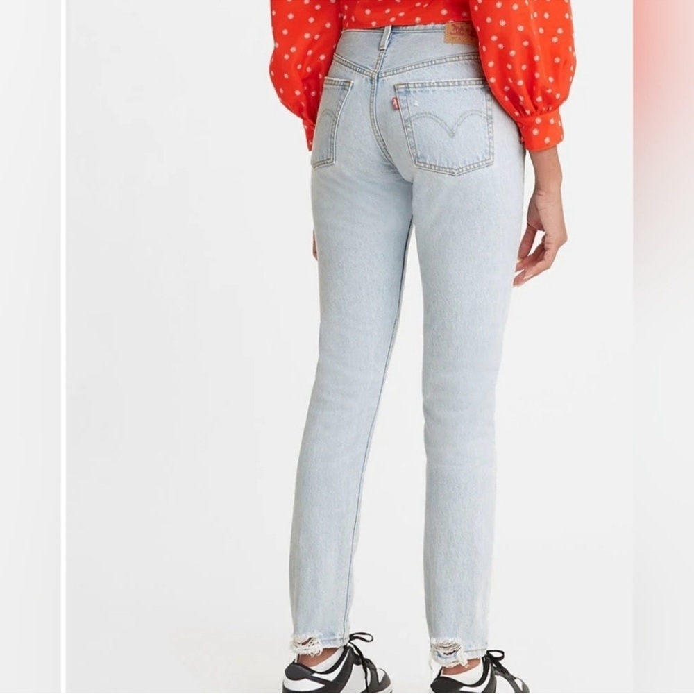 NEW Levi's Women's 501 Skinny Jeans Ojai Snow W26 L30 - Picture 2 of 8